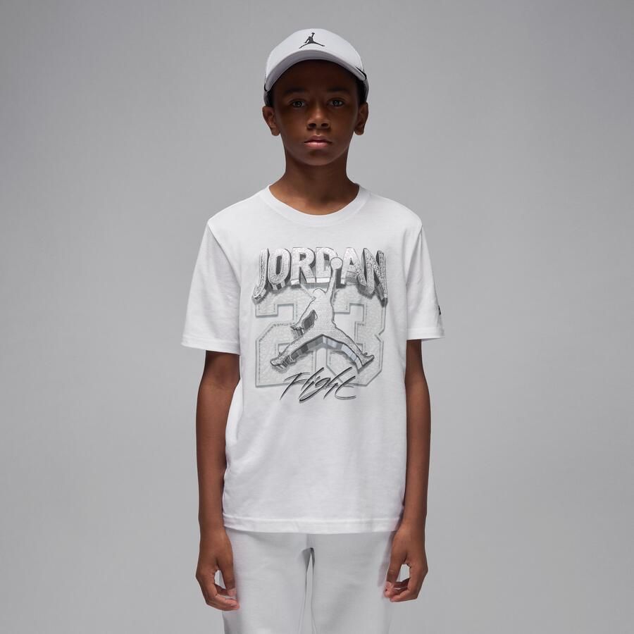 Jordan AJ3 Pure Money T-shirt voor kids Wit - Foto 4