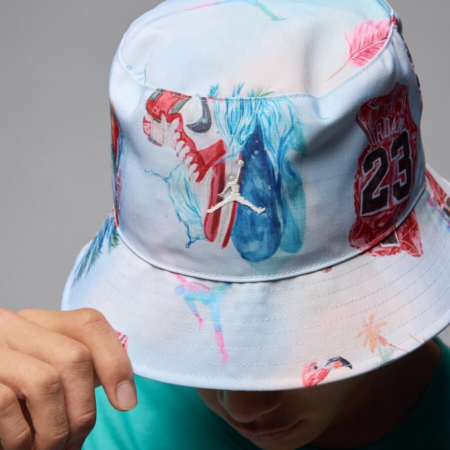 Jordan Apex omkeerbaar vissershoedje Wit - Foto 3