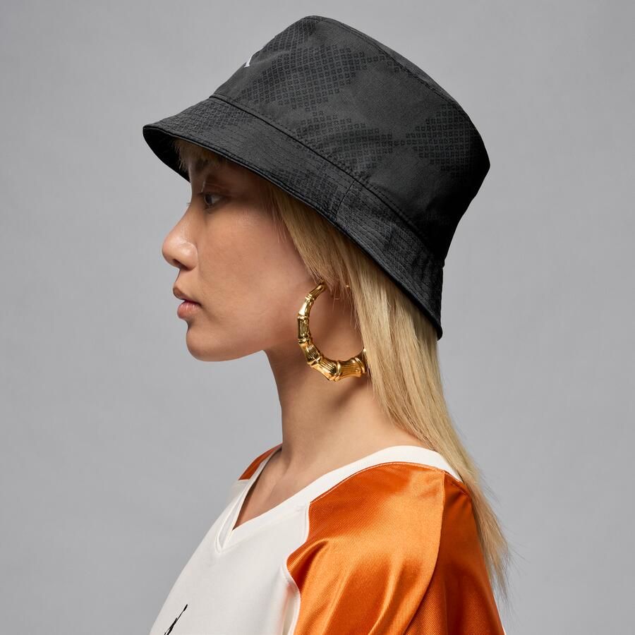 Jordan Apex vissershoedje met print Zwart - Foto 2