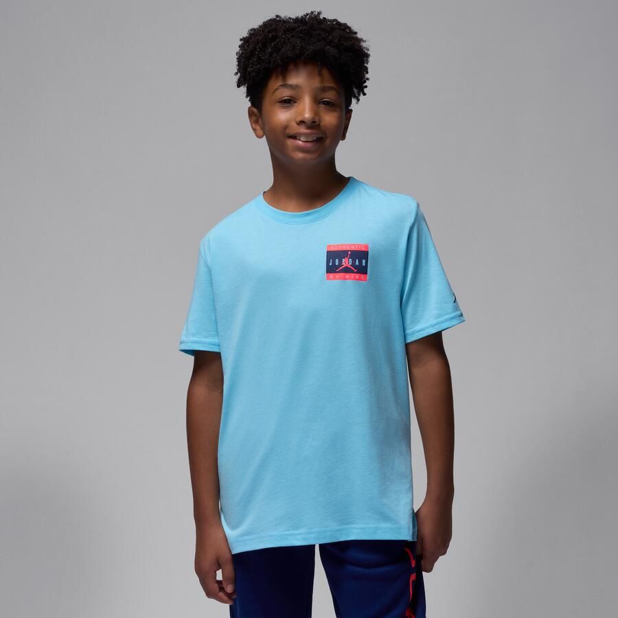 Jordan Authentic Label T-shirt voor kids Blauw - Foto 4