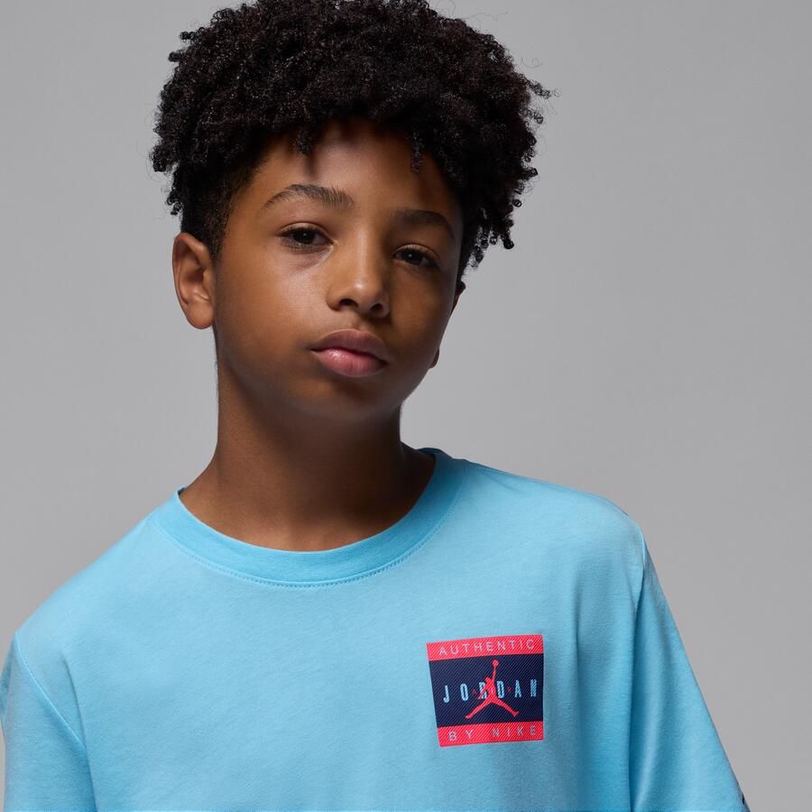 Jordan Authentic Label T-shirt voor kids Blauw - Foto 2