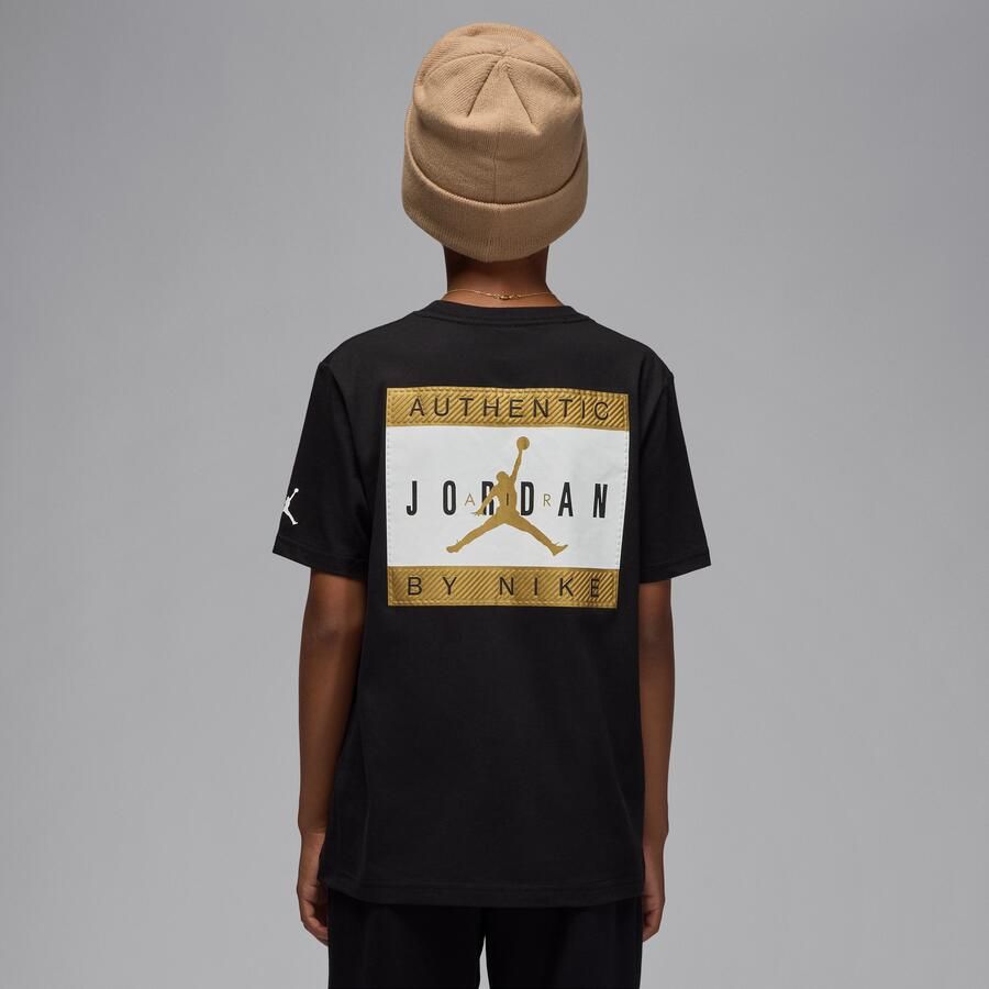 Jordan Authentic Label T-shirt voor kids Zwart - Foto 4