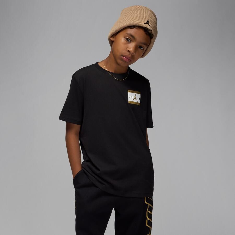 Jordan Authentic Label T-shirt voor kids Zwart