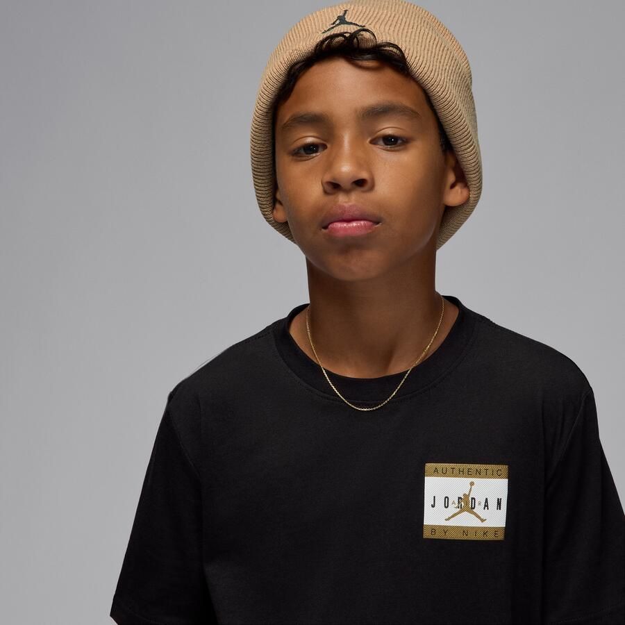 Jordan Authentic Label T-shirt voor kids Zwart - Foto 2