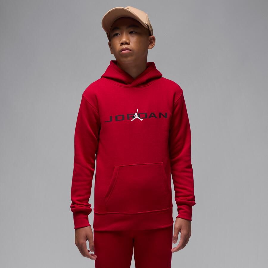 Jordan Baseline hoodie voor meisjes Rood - Foto 4