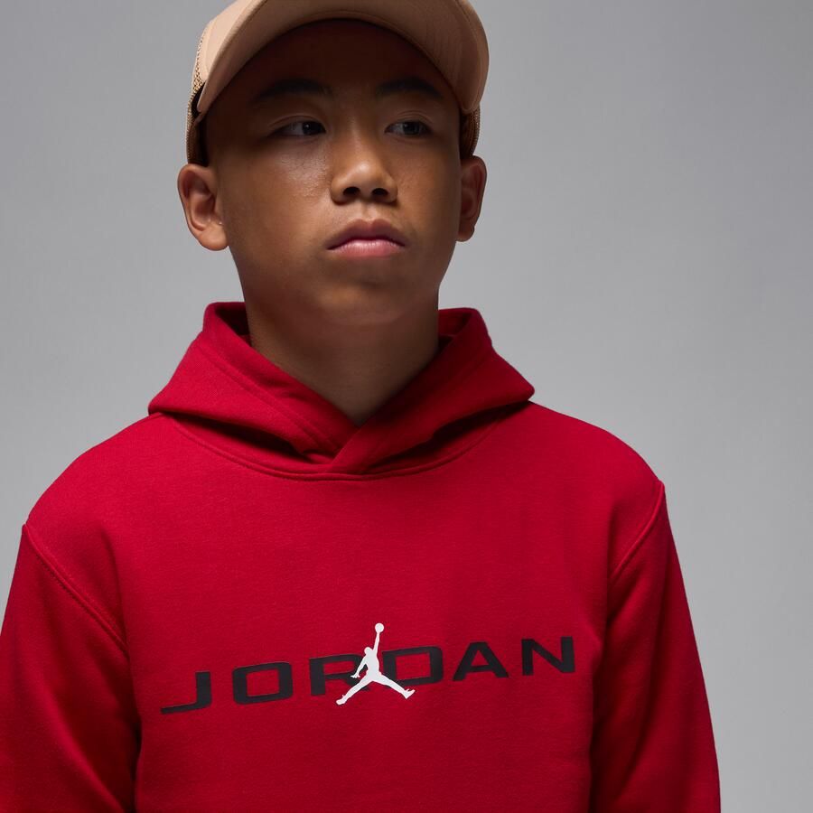Jordan Baseline hoodie voor meisjes Rood - Foto 2