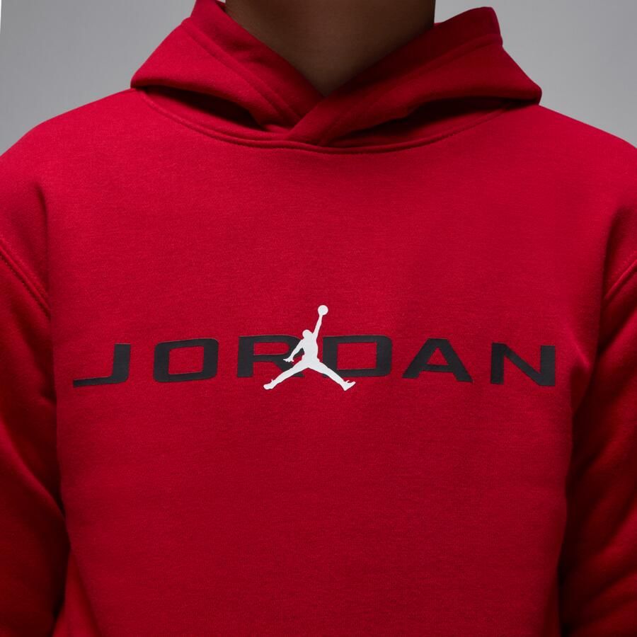 Jordan Baseline hoodie voor meisjes Rood - Foto 3