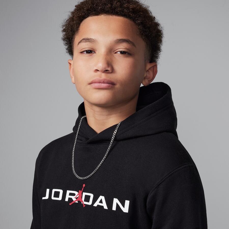 Jordan Baseline hoodie voor meisjes Zwart