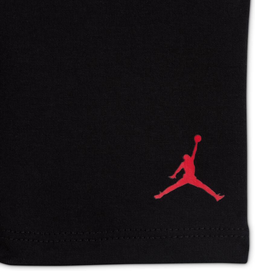 Jordan Baseline tweedelige 1984 retroset met bikeshorts voor baby's (12-24 maanden) Zwart