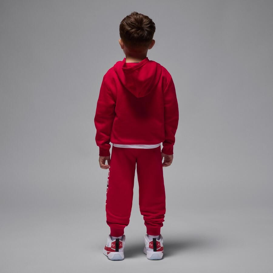 Jordan Baseline tweedelige fleeceset voor kleuters Rood