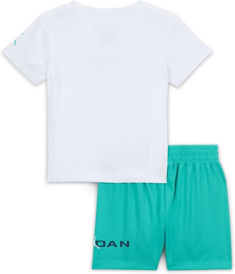 Jordan Baseline tweedelige set met mesh shorts voor baby's (12-24 maanden) Groen - Foto 2