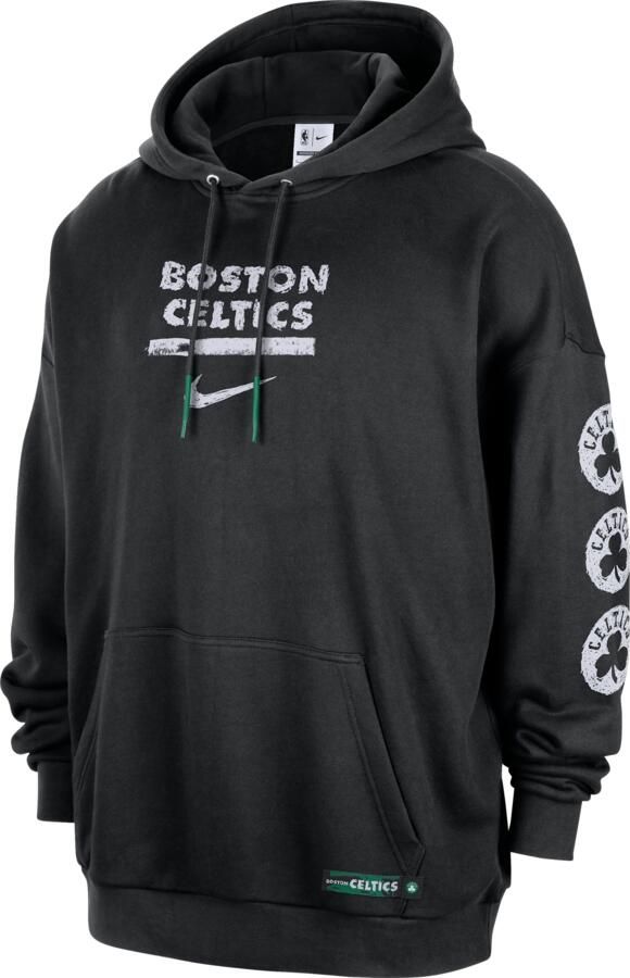Jordan Boston Celtics Courtside NBA Club Premium hoodie voor heren Zwart - Foto 3
