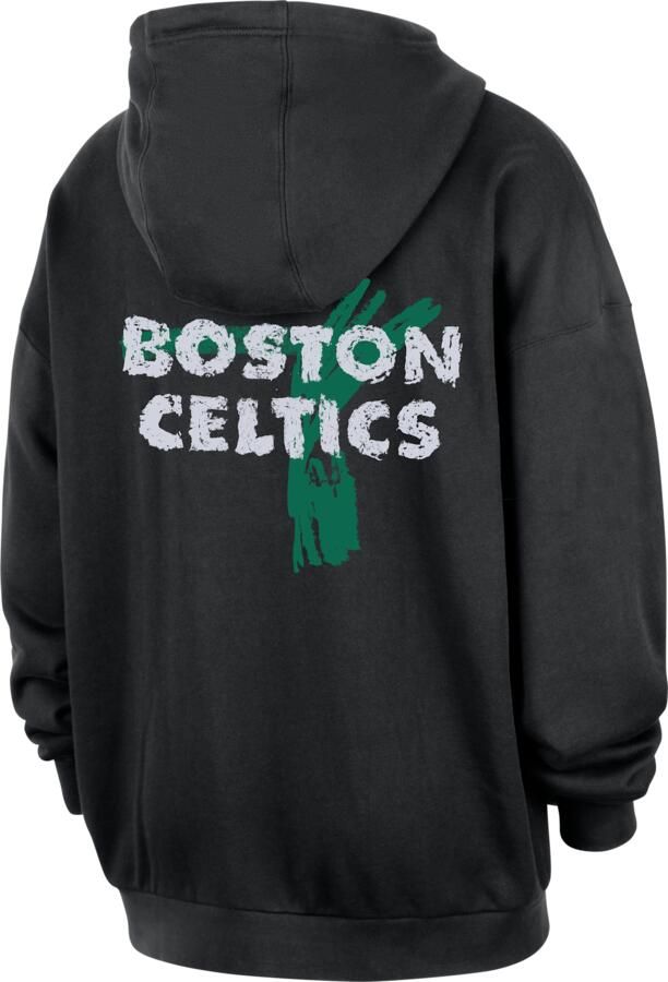 Jordan Boston Celtics Courtside NBA Club Premium hoodie voor heren Zwart