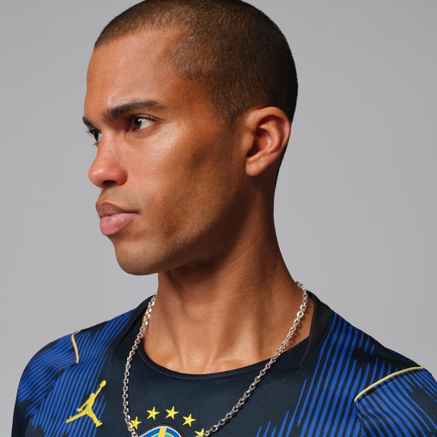 Jordan Brazilië 2026 Stadium Uit Dri-FIT replicavoetbalshirt voor heren Blauw - Foto 3