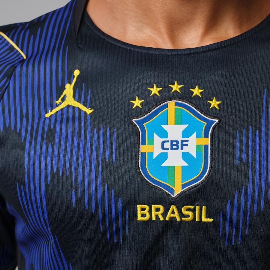 Jordan Brazilië 2026 Stadium Uit Dri-FIT replicavoetbalshirt voor heren Blauw - Foto 4