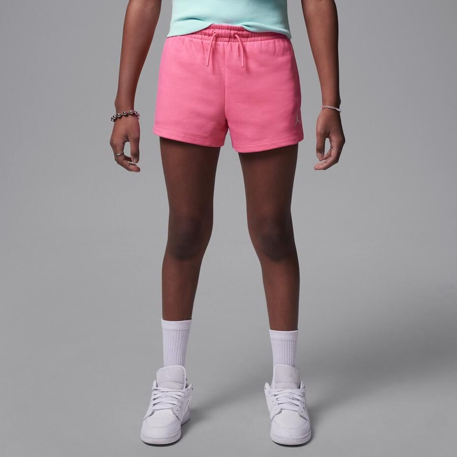 Jordan Brooklyn Essentials Dri-FIT shorts van sweatstof voor kids Roze - Foto 4