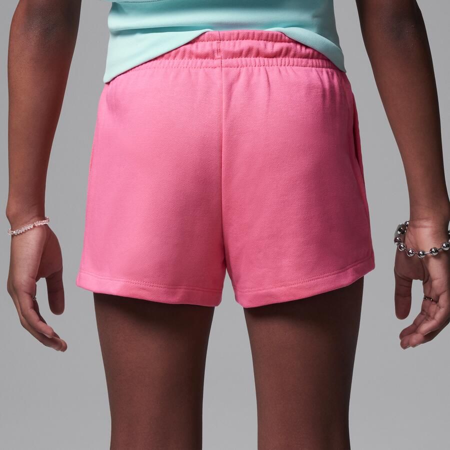 Jordan Brooklyn Essentials Dri-FIT shorts van sweatstof voor kids Roze - Foto 2