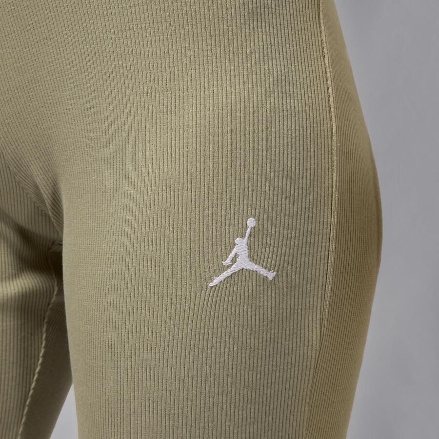 Jordan Brooklyn Essentials legging met halfhoge taille en wijde pijpen voor dames Bruin - Foto 2