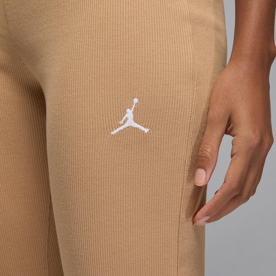Jordan Brooklyn Essentials legging met halfhoge taille en wijde pijpen voor dames Bruin - Foto 2
