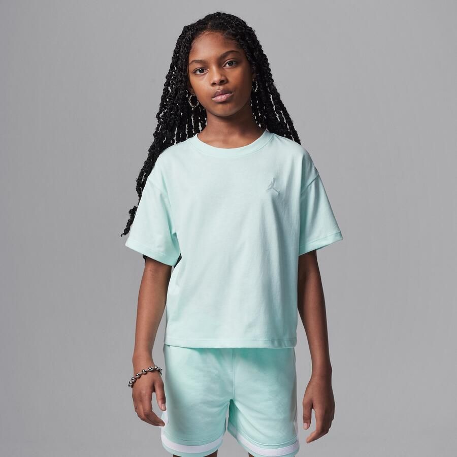 Jordan Brooklyn Essentials T-shirt voor kids Groen - Foto 4
