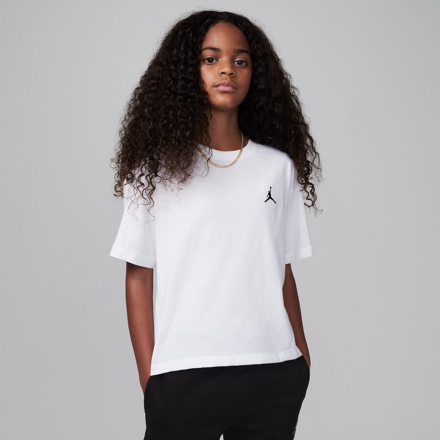 Jordan Brooklyn Essentials T-shirt voor kids Wit - Foto 3