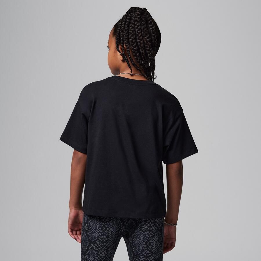 Jordan Brooklyn Essentials T-shirt voor kids Zwart - Foto 4