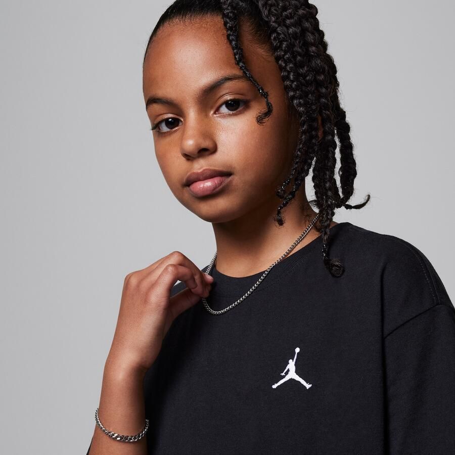 Jordan Brooklyn Essentials T-shirt voor kids Zwart