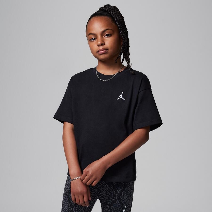 Jordan Brooklyn Essentials T-shirt voor kids Zwart - Foto 3