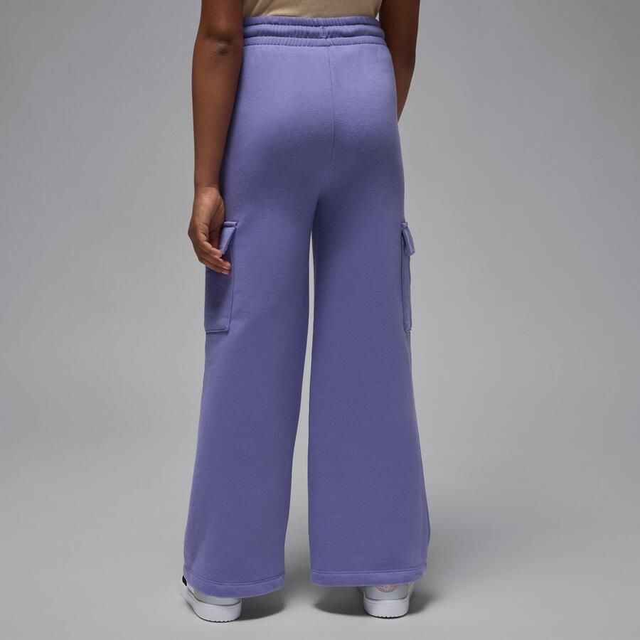 Jordan Brooklyn Fleece cargobroek voor kids Paars