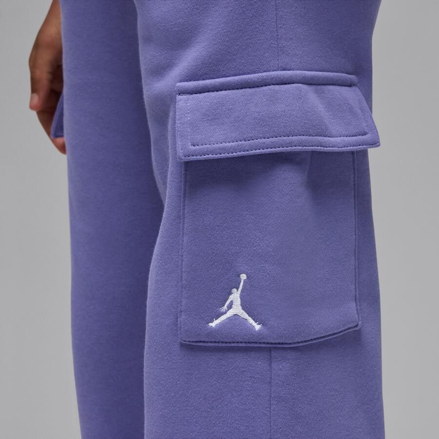 Jordan Brooklyn Fleece cargobroek voor kids Paars - Foto 3