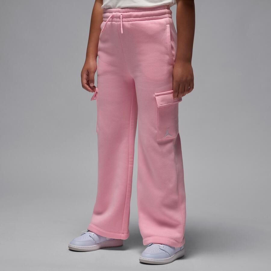 Jordan Brooklyn Fleece cargobroek voor kids Roze - Foto 4