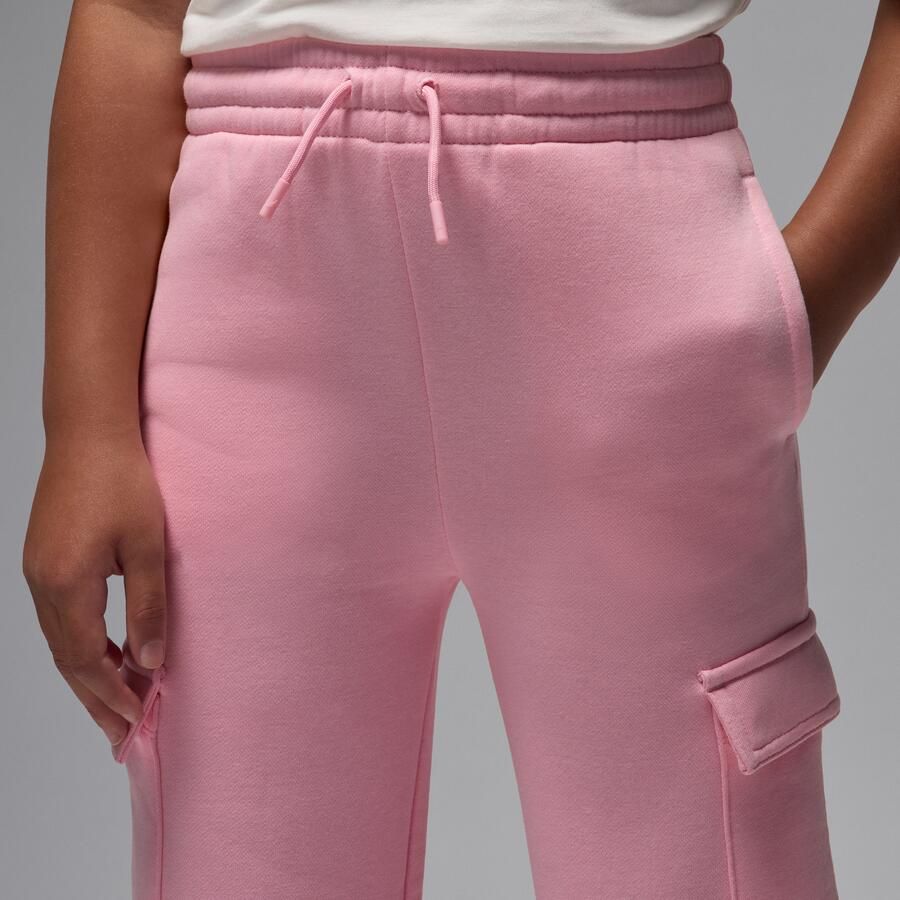 Jordan Brooklyn Fleece cargobroek voor kids Roze - Foto 2