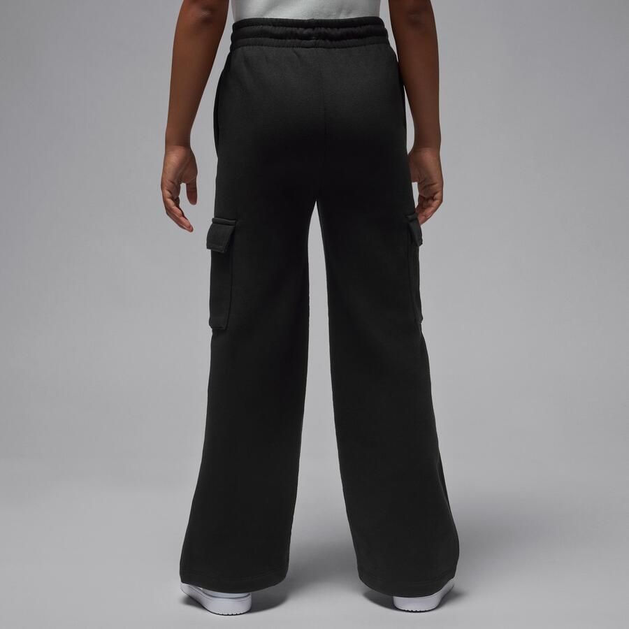 Jordan Brooklyn Fleece cargobroek voor kids Zwart