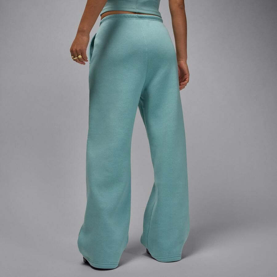 Jordan Brooklyn Fleece damesbroek met open zoom Groen