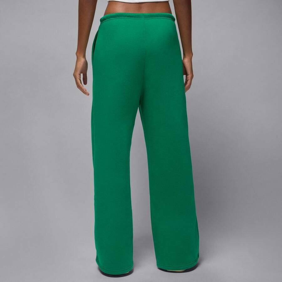 Jordan Brooklyn Fleece damesbroek met open zoom Groen