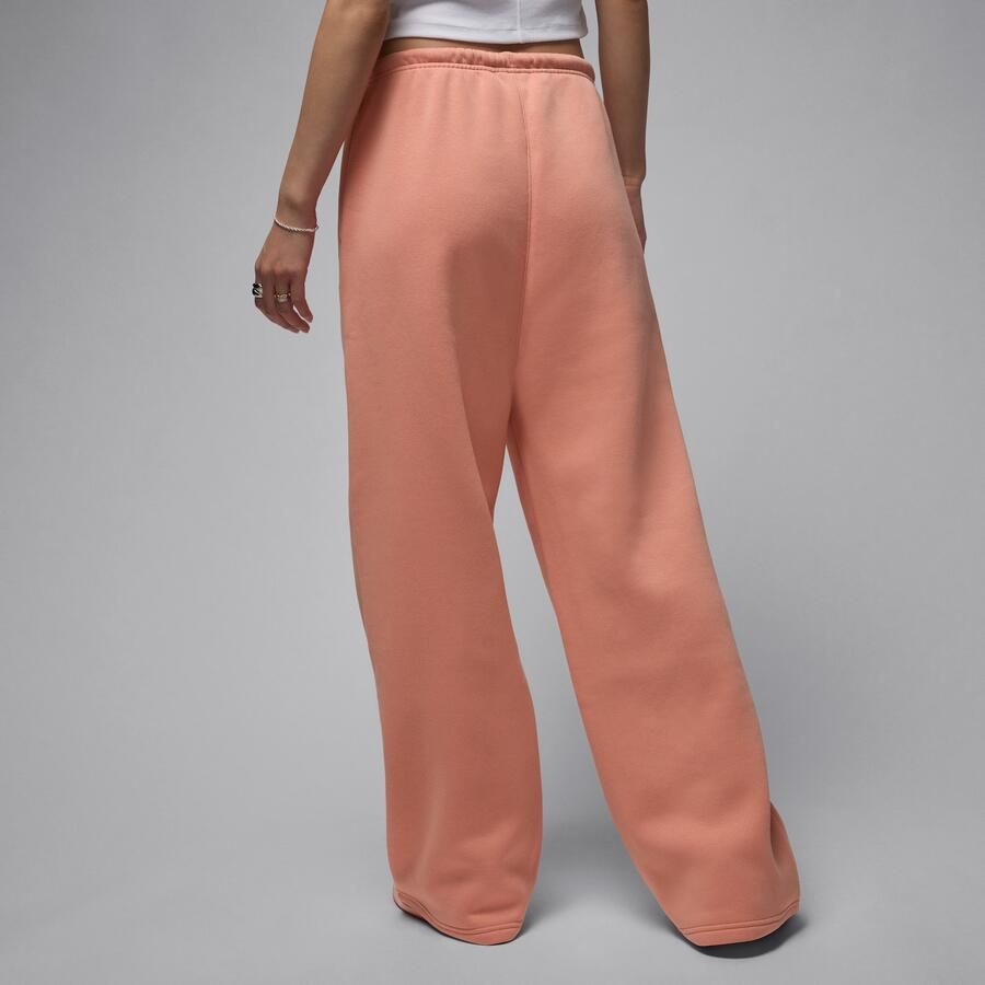 Jordan Brooklyn Fleece damesbroek met open zoom Oranje