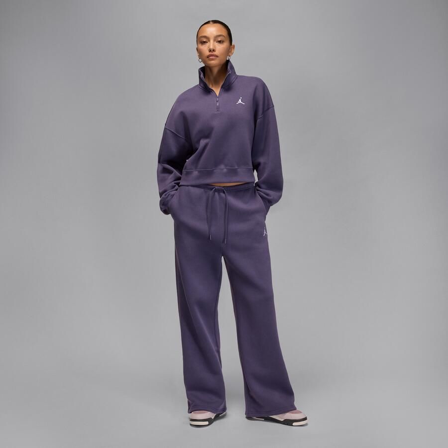 Jordan Brooklyn Fleece damesbroek met open zoom Paars - Foto 3