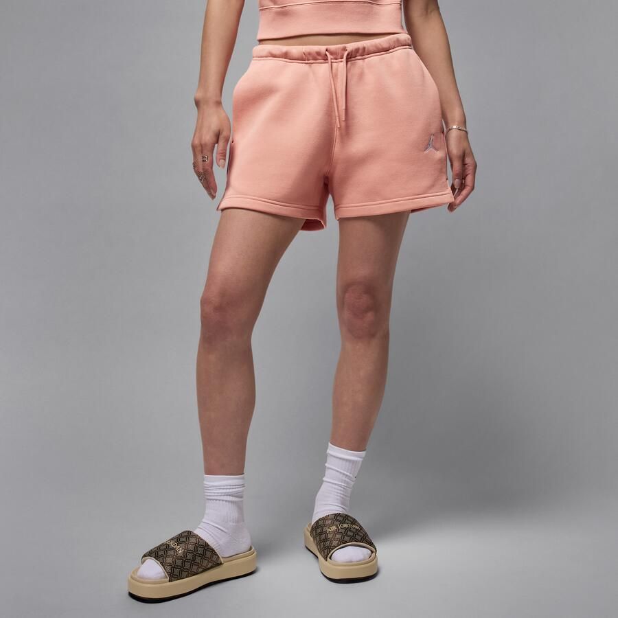 Jordan Brooklyn Fleece damesshorts Oranje - Foto 4