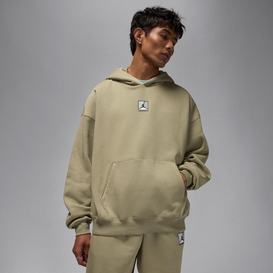 Jordan Brooklyn Fleece hoodie met graphic voor heren Bruin