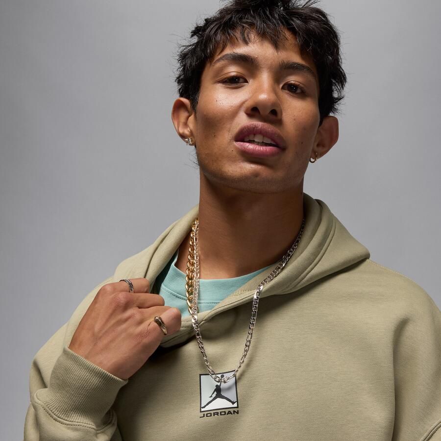 Jordan Brooklyn Fleece hoodie met graphic voor heren Bruin - Foto 2