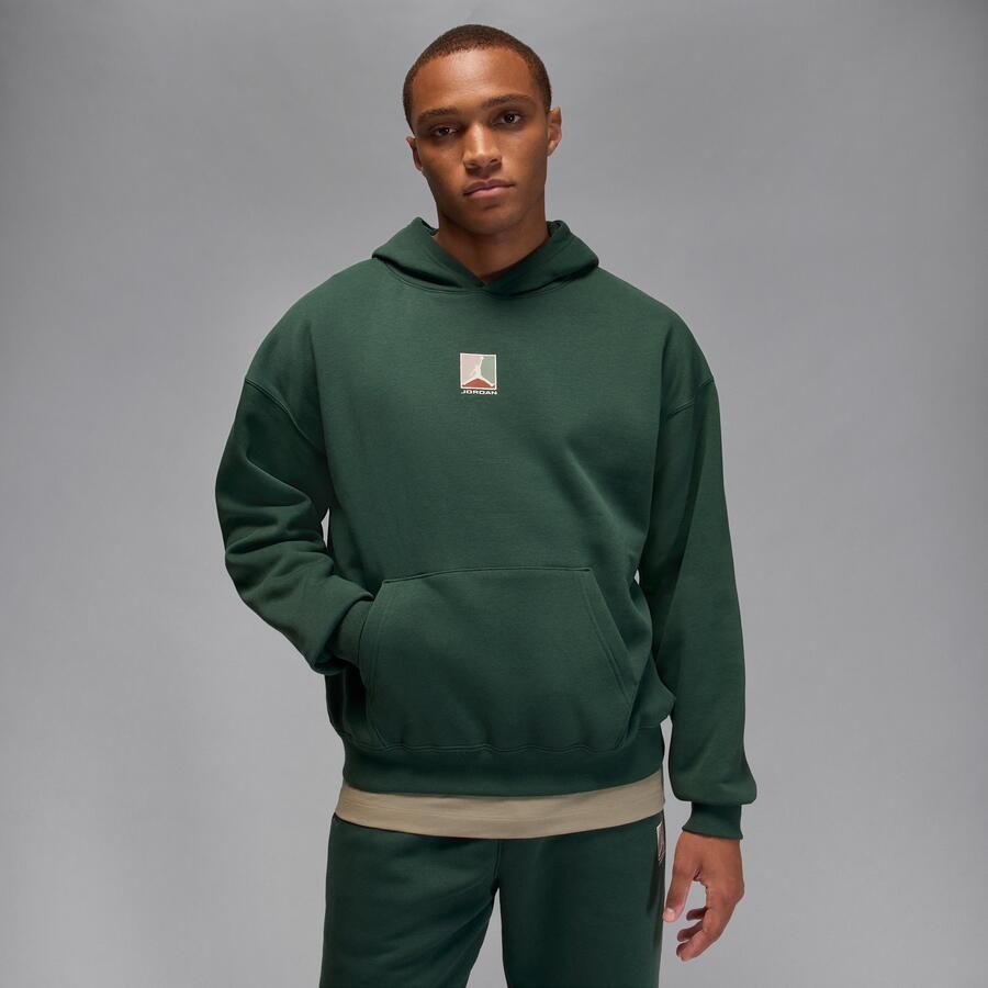 Jordan Brooklyn Fleece hoodie met graphic voor heren Groen - Foto 4