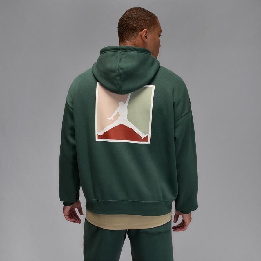 Jordan Brooklyn Fleece hoodie met graphic voor heren Groen