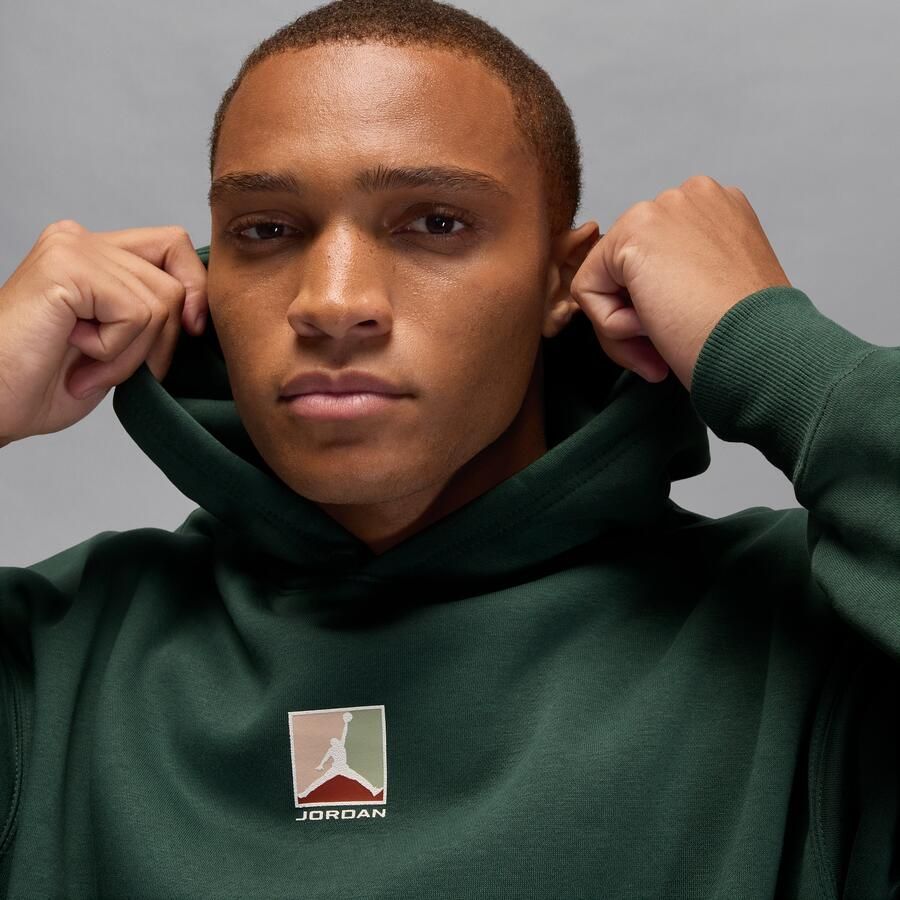 Jordan Brooklyn Fleece hoodie met graphic voor heren Groen - Foto 2
