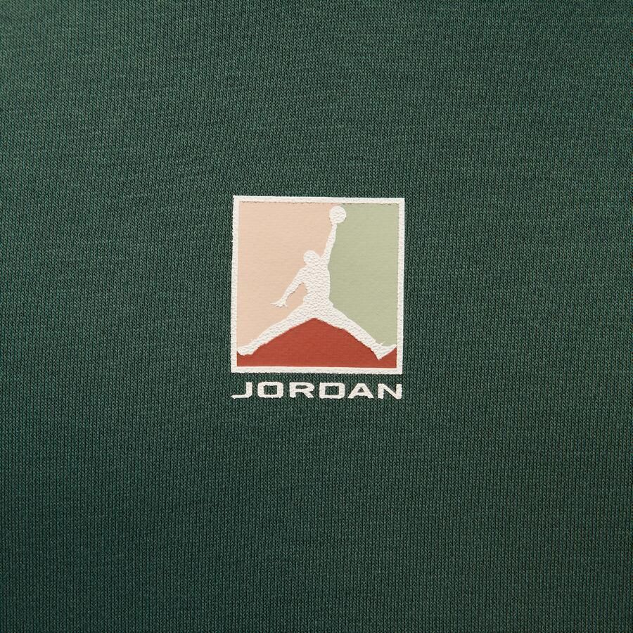 Jordan Brooklyn Fleece hoodie met graphic voor heren Groen - Foto 3