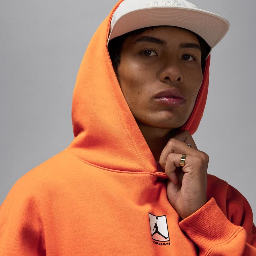 Jordan Brooklyn Fleece hoodie met graphic voor heren Oranje - Foto 2