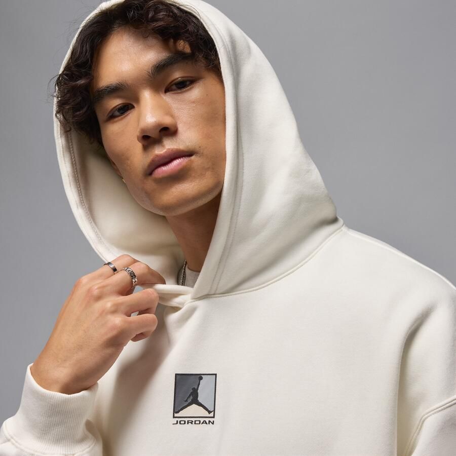 Jordan Brooklyn Fleece hoodie met graphic voor heren Wit - Foto 2