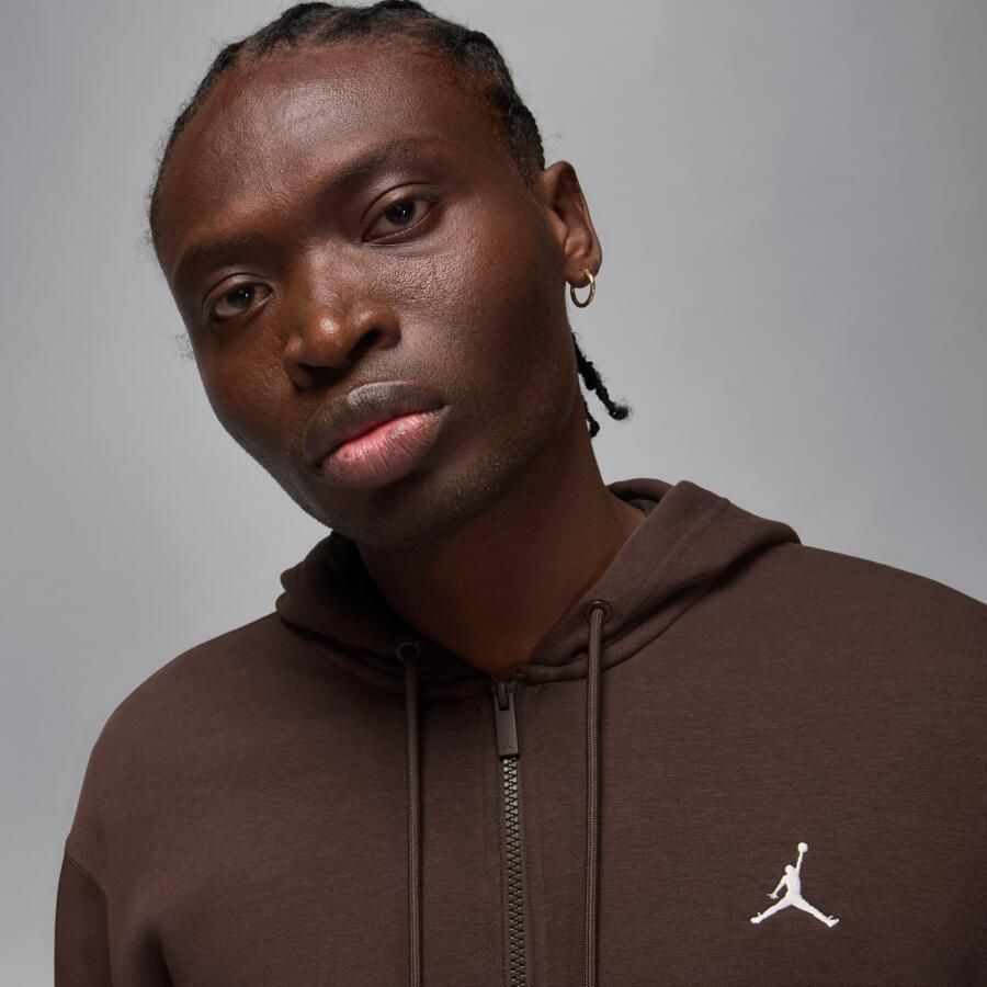 Jordan Brooklyn Fleece hoodie met rits voor heren Bruin - Foto 2