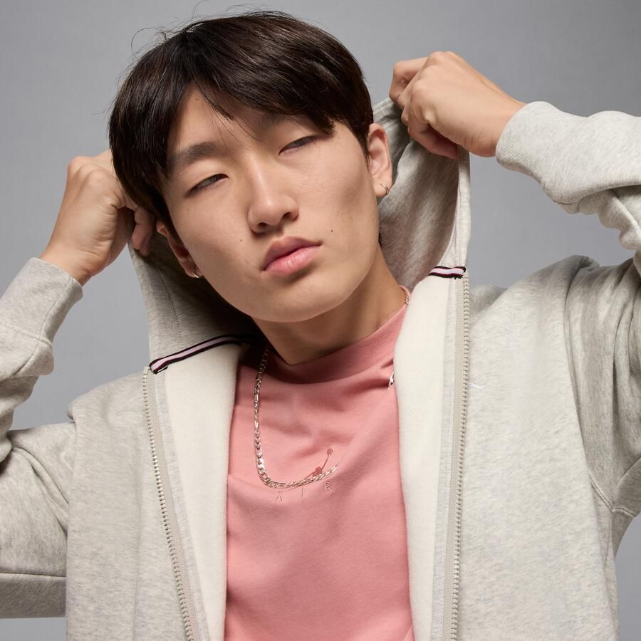 Jordan Brooklyn Fleece hoodie met rits voor heren Grijs - Foto 2