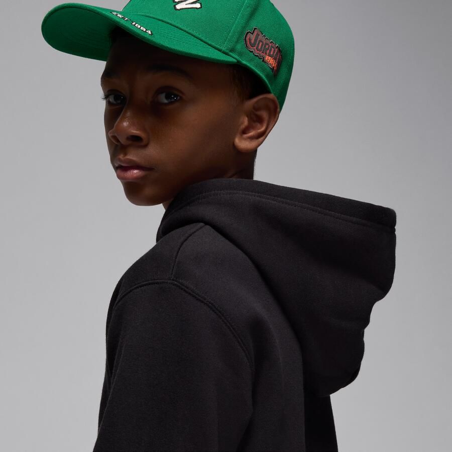 Jordan Brooklyn Fleece hoodie met volledige rits voor kids Zwart - Foto 2