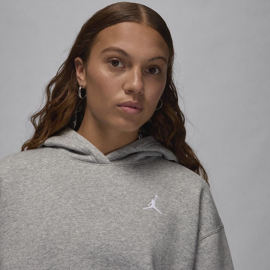 Jordan Brooklyn Fleece hoodie voor dames Grijs